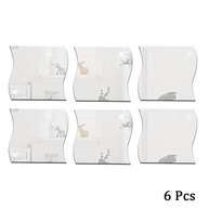 Adesivo de Parede Espelhado 3D Ondulado - Autoadesivo Moderno para Decoração Residencial - imagem 3