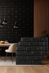 Kit Placas Adesivas Tijolinho 3D - Revolucione sua Decoração com Fácil Instalação e Estilo Moderno - imagem 3