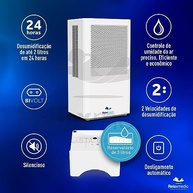 Desumidificador Portátil Pure Ion Antimofo Max 3L - Silencioso, Bivolt, Timer - imagem 4