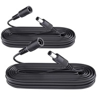 ANLINK Pacote 2 Cabos Extensão 3m 12V CC 5.5x2.1mm: Câmeras, LEDs e Roteadores - imagem 2