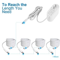 Wefomey Cabo Extensor DC 3m 5.5x2.1mm Universal 12V para Câmeras de Segurança (Pacote com 2) - imagem 4