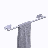 Suporte de Toalha em Aço Inox para Banheiro - Fixação Adesiva 3M Sem Furo - imagem 2