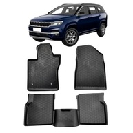Tapete Bandeja Borracha Jeep Commander Jogo Completo 3mm Borda Alta - Proteção Total - imagem 2
