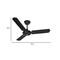 Ventilador Eco Rio New 220V 3P Tron Preto - Potente e Silencioso para Ambientes Modernos - imagem 3