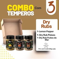 Kit c/ 3un Temperos Gourmet Dry Rubs para Grill LPF 230g - imagem 2