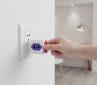 Adaptador Tomada Universal 4 Saídas Bivolt: 3x 10A + 1x 20A - Pino Fino e Grosso - imagem 4