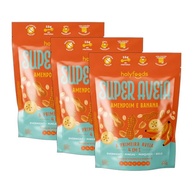 Kit 3X: Super Aveia Amendoim com Banana Sem Glúten Holyfoods 66g - imagem 2
