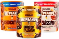 Kit 3x Pasta De Amendoim Com Whey Protein 600g Cada - Dr Peanut (Chocotine/Bueníssimo/Bombom Italiano) - imagem 2