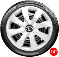 Jogo 4 Calotas Prime Prata Aro 14 para Toyota Etios, Yaris e Corolla - Design Esportivo e Fixação Segura - imagem 4
