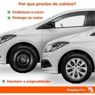 Kit 4 Calotas Aro 15 Prata Grid para Onix e Prisma 2012-2016 (Cubo Padrão) - imagem 3