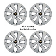 Jogo 4 Calotas Aro 14 Originais para Chevrolet Onix e Prisma (2017-2020) - imagem 3