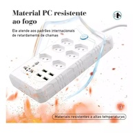 Extensão Elétrica 7 Tomadas + 4 USB Bivolt: Proteção Total e Carregamento Rápido para seu Escritório e Casa - imagem 3