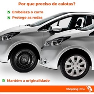 Kit 4 Calotas Aro 14 Peugeot 206 207 208 Prata Cubo Baixo Grid - Estilo e Proteção - imagem 3