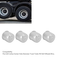 Aramox 4 Tampas Centrais de Roda 4.25" em Aço Carbono - Proteção e Estilo Cromado para Caminhões, RVs e SUVs - imagem 5