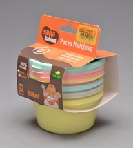Kit Pote Multiuso 236ml com 4 Unidades - Organize com Estilo e Praticidade - imagem 2
