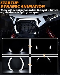 SAUTVS Luzes de Presa LED para Polaris RZR XP 1000/XP 4 1000 (2024+) - Branca DRL, à Prova d'Água - imagem 4