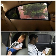 Kit 4 Capas Protetoras de Janela para Carro: Proteção Solar e Contra Mosquitos para Crianças e Família - imagem 4