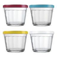 Kit 4 Potes de Vidro Americano com Tampa 150ml - Armazenamento Hermético e Elegante - imagem 2