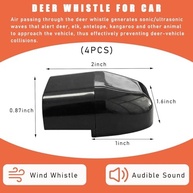 Kit 4 Apitos Alerta Veado para Carro: Segurança e Prevenção de Colisões - imagem 3
