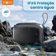 Caixa de Som Inova Go-4 Bluetooth Portátil: Som Imersivo, 12h Bateria, IP67 e Power Bank - imagem 3
