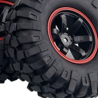 4 Pneus de Borracha Off-Road para SCX10 90046 & D90 - Aderência e Durabilidade Superior - imagem 4