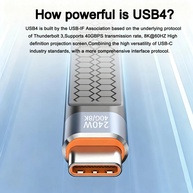 Cabo USB 4 240W 40Gbps: O Poder do Thunderbolt no Seu Bolso ⚡ - imagem 2