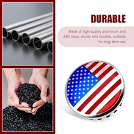 Kit 4 Calotas Bandeira Americana 83mm para Chevy GMC - Estilo Patriótico e Personalizado - imagem 5