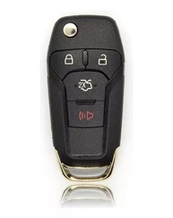 Chave Canivete Carcaça Ford Ka Novo Fusion 4 Botões - Renove o Visual do Seu Carro! - imagem 1