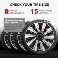 Kit 4 Capas de Roda Universais 15" ABS - Estilo Esportivo e Proteção Premium para Seu Carro - imagem 4