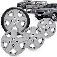 Kit 4 Calotas Aro 15 Prata Grid para Chevrolet Cobalt e Spin (2013-2020) - Design Moderno e Fixação Segura - imagem 2