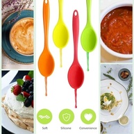 Conjunto de Colheres de Silicone Resistentes ao Calor - 4 Peças Antiaderentes para Cozinhar, Mexer e Servir - imagem 5