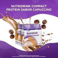 Suplemento Nutridrink Compact Pro Cappuccino com 4 unidades de 125ml Danone Nutricia - imagem 4