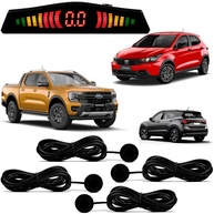 Sensor de Estacionamento Emborrachado 4 Pontos com Display LED: Manobras Seguras e Sem Stress! - imagem 1