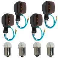 Kit 4 Piscas Seta Laranja YBR125 XTZ125 2000-2008 com Lâmpada - Segurança e Estilo - imagem 1