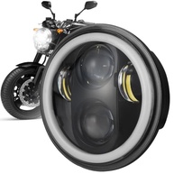 Farol LED 5.75" para Kawasaki Vulcan e Harley-Davidson: Brilho Intenso, 4 Modos e Homologado DOT - imagem 2