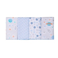 Paninho de Boca Estampado Karinho 32x32cm | 4 Unidades 100% Algodão Macio para Bebês - imagem 1