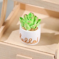 Enfeite de Vaso Cacto 4 Peças - Mini Estátuas Decorativas para Casa e Jardim - imagem 4