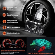 Sensor TPMS Lincoln 2018-2025 e Mercedes-Benz A/B/CLA/GLB/GLS/GT-4 433MHz - Segurança e Controle de Pneus - imagem 4