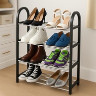 Sapateira Estante Organizadora 4 Andares - Montagem Rápida e Versátil para Closet e Hall - imagem 3