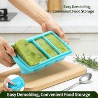 Molde Líquido para Freezer com 4 Compartimentos - Empilhável, à Prova de Vazamento e Livre de BPA - imagem 3