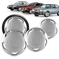 Kit 4 Calotas Modelo Orbital Universal Aro 13 Prata - Design Grid e Fixação por Pressão - imagem 2