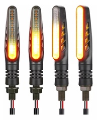Kit 4 Piscas Seta LED Sequencial First Option para XRE, CB300, Bros, CG Titan Fan 150 - Segurança e Estilo Moderno - imagem 1