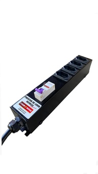 Filtro de Linha Profissional 20A com Disjuntor: 4 Tomadas, Estrutura Metálica Reforçada - Proteção Máxima para Equipamentos de Alto Consumo - imagem 1