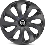 Jogo 4 Calotas Esportivas Velox Aro 15 Preto Fosco - Nissan March, Versa, Sentra, Livina - imagem 5