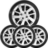 Renove Seu Sandero/Logan: Kit 4 Calotas Aro 15 Prata com Logo Relevo (Top Mix 6005) - imagem 3