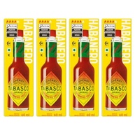 Kit 4 Molho Pimenta Tabasco Habanero 60 Ml Chili - imagem 1