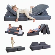 Freso Baby Soft Play - Sofá Modular Infantil Montessori Cinza | 4 Peças Macias e Versáteis para Estimular Criatividade - imagem 2