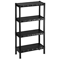 Estante Modular 4 Prateleiras Pretas Agraplast 851 - Design Moderno e Resistente - imagem 2