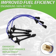 Conjunto de 4 peças de fios de vela de ignição 90919-22400 RC-TE58 8916 e 4 velas de ignição irídio conjunto compatível com Toyota Camry Solara RAV4 - L4 2.0 2.2 - imagem 4