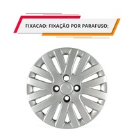 Calota Aro 14" Prata Grid para Gol, Voyage e Saveiro G5 (Jogo c/ 4) - Design Esportivo e Proteção - imagem 5